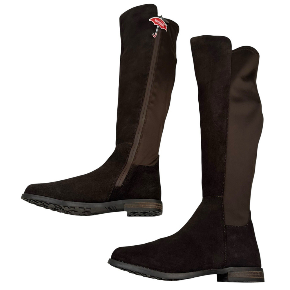 Blondo Layne Brown Suede Waterproof Over The Knee Boots Womens Size 7M New $220 - Picture 7 of 11